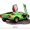 Lamina A4 - Lamborghini Countach LP 400 1974