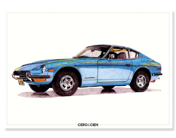 Lamina A4 - Datsun 240Z 1969
