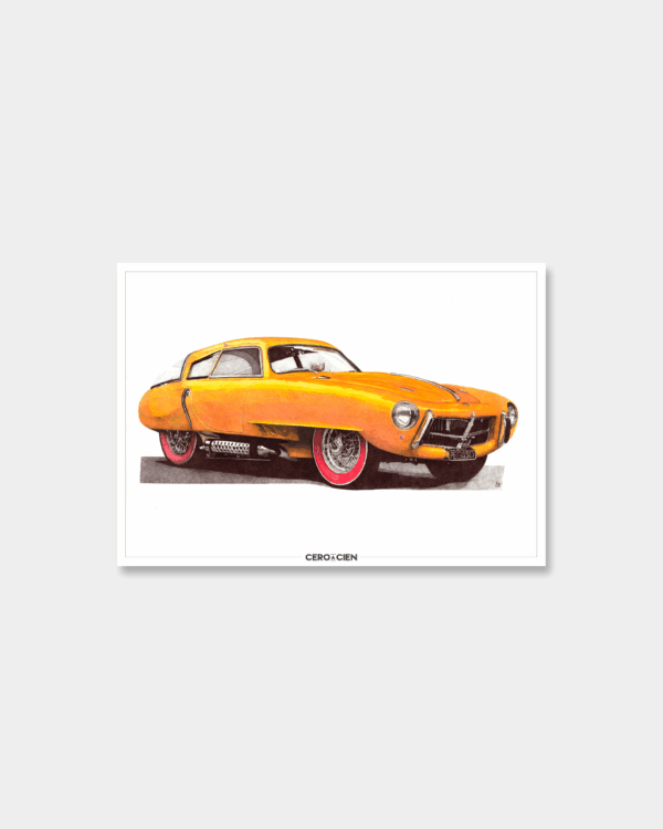 Lamina A4 - Pegaso Z102 Berlina Especial 1953 Le Mans