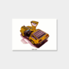 Lamina A4 - DeLorean DMC-12 1981 Edicion Gold