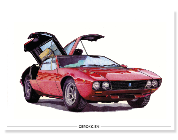 Lamina A4 - DeTomaso Mangusta 1969