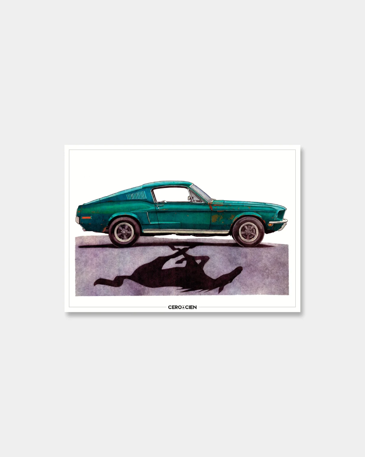 Lamina A4 - Ford Mustang Fast Back Bullit 1968