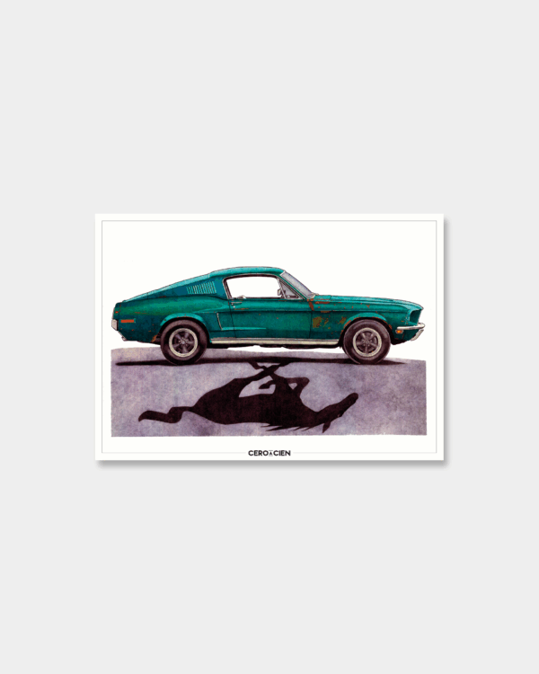 Lamina A4 - Ford Mustang Fast Back Bullit 1968