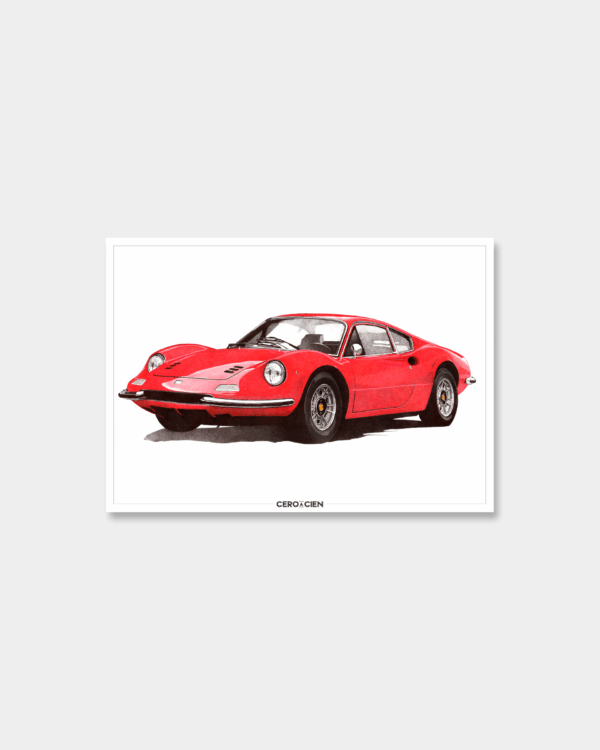 Lamina A4 - Dino 206 GT