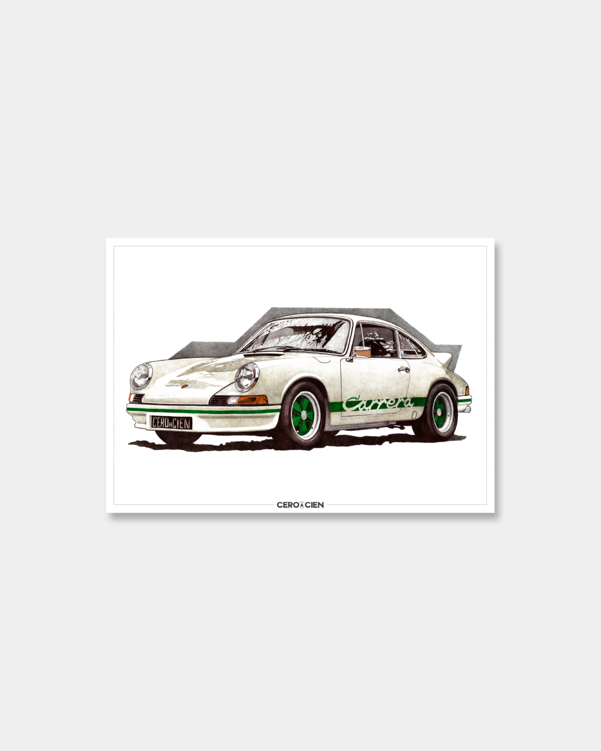 Lamina A4 - Porsche 911 Carrera 2.7 RS