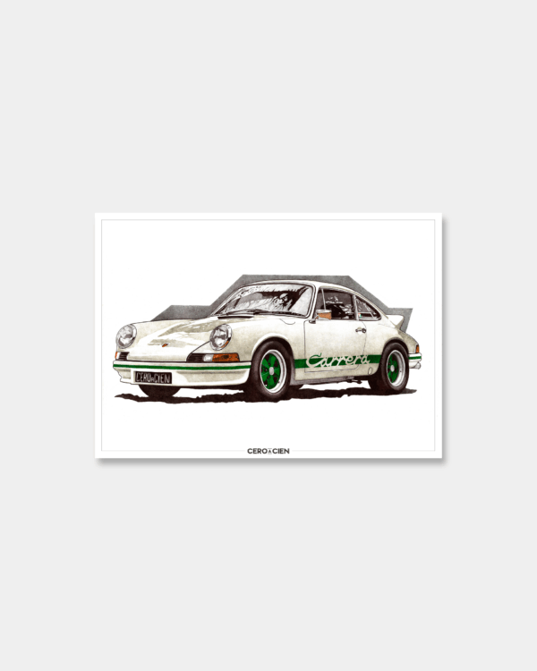 Lamina A4 - Porsche 911 Carrera 2.7 RS