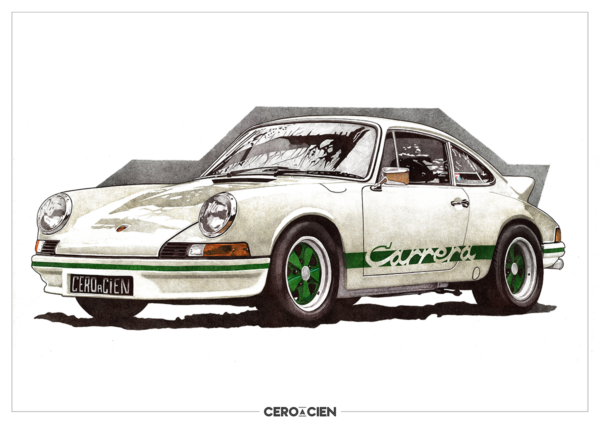 Lamina A4 - Porsche 911 Carrera 2.7 RS
