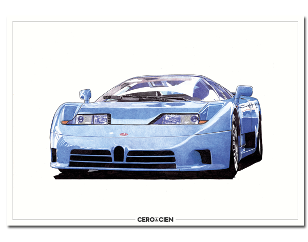 Lamina A4 - BUGATTI EB110