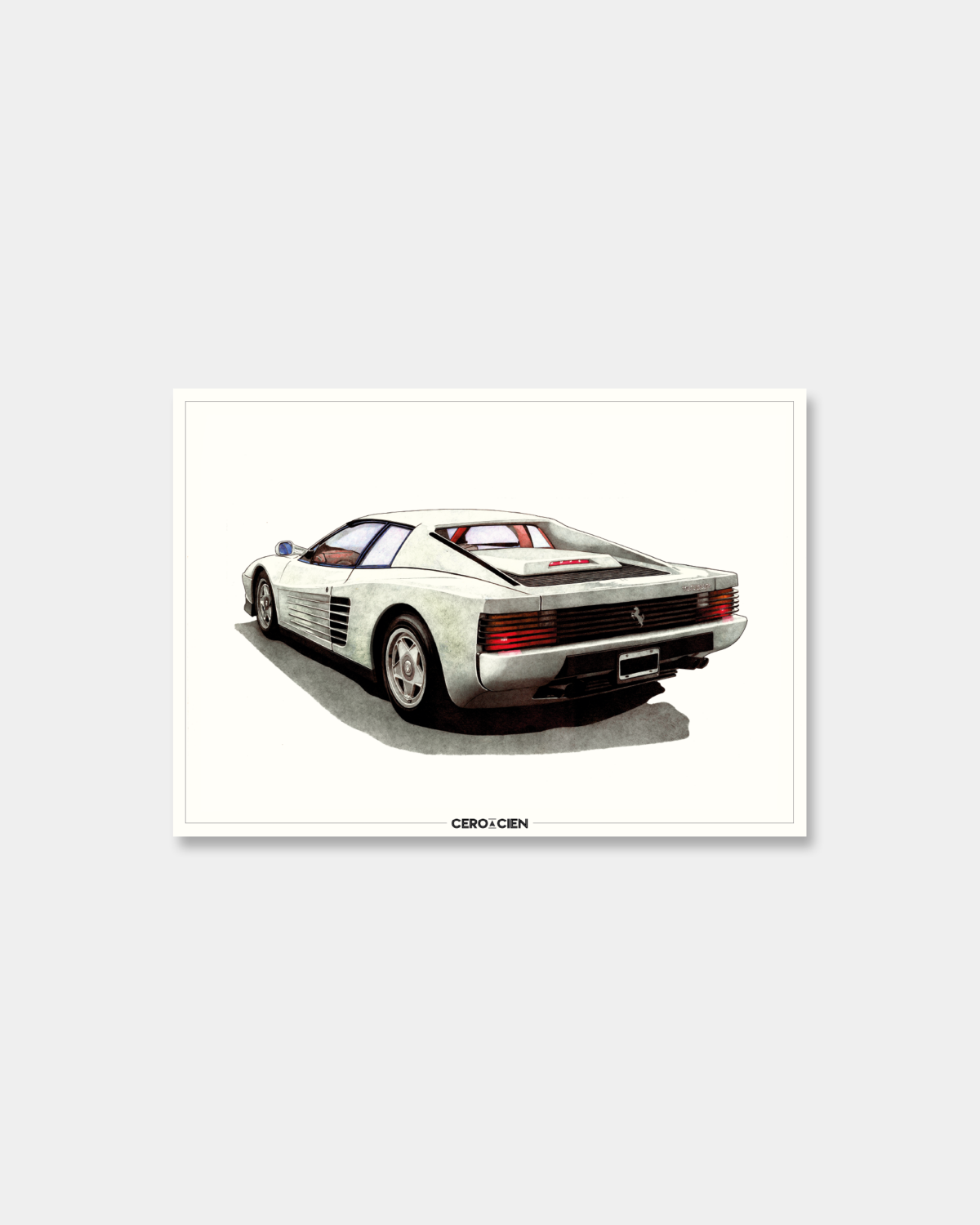 Lamina A4 - FERRARI TESTAROSSA