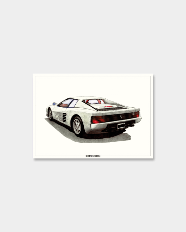Lamina A4 - FERRARI TESTAROSSA