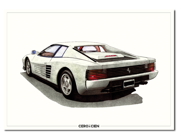 Lamina A4 - FERRARI TESTAROSSA