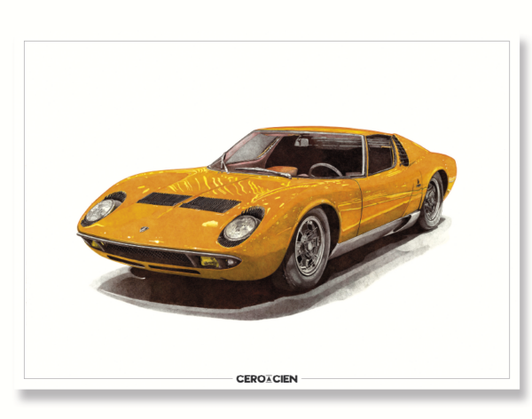 Lamina A4 - Lamborghini Miura