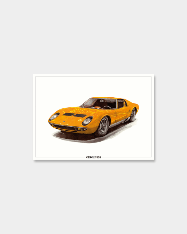 Lamina A4 - Lamborghini Miura