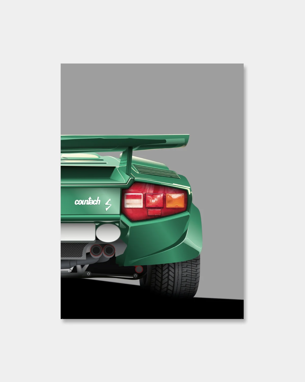 Lamborghini Countach - Gris