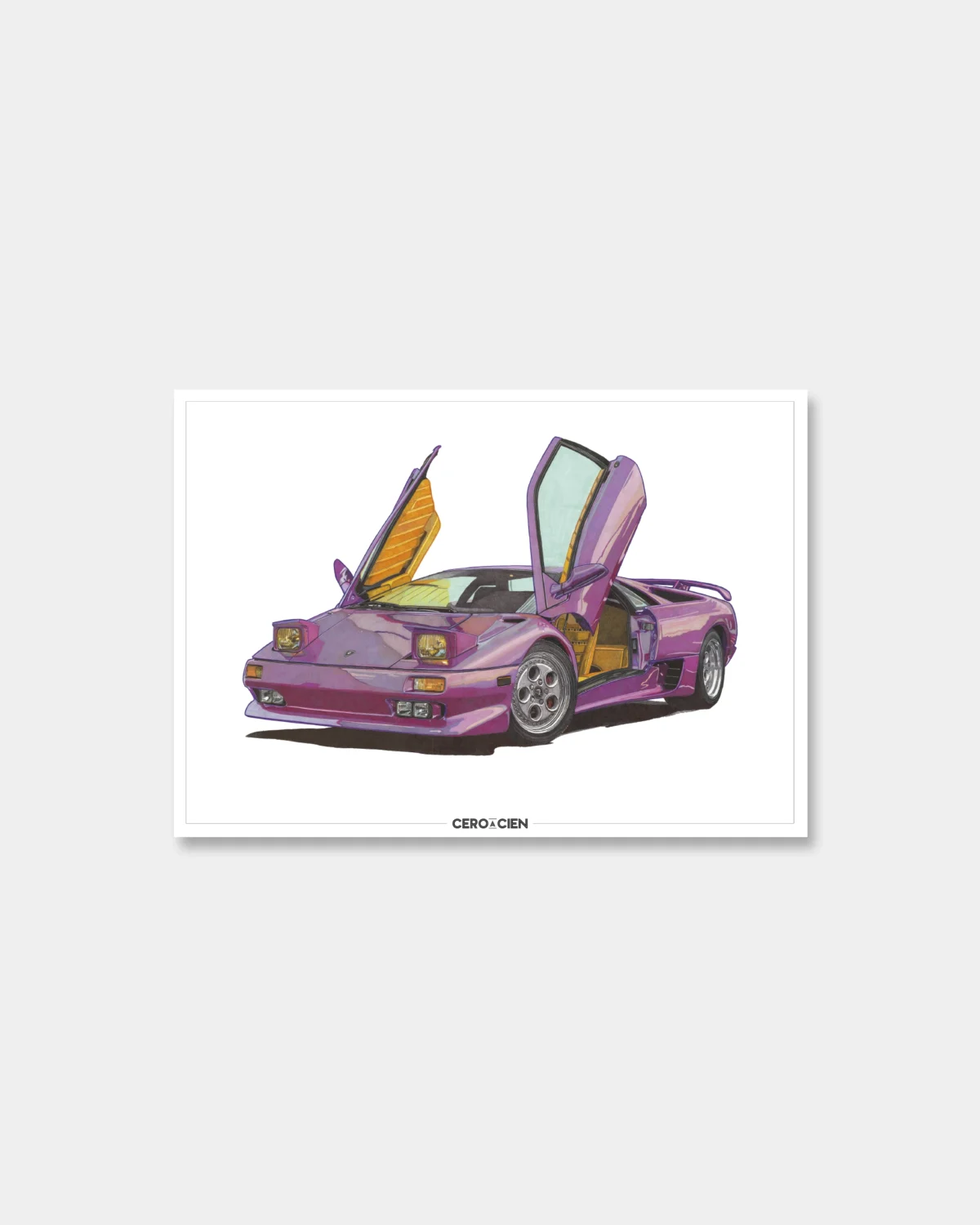 Lamina A4 - Lamborghini Diablo