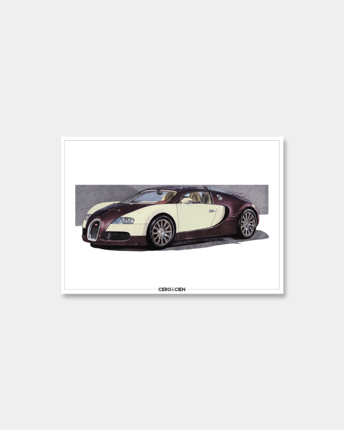 Lamina A4 - Bugatti Veyron